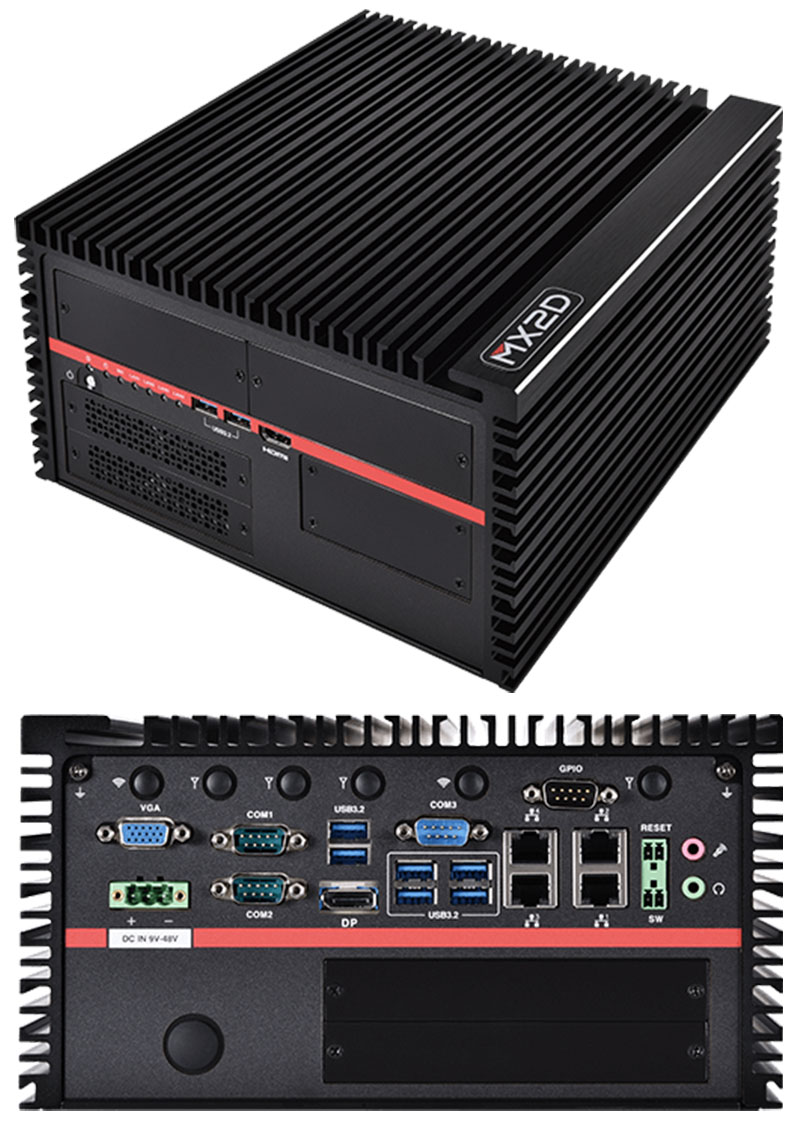MITAC MX2-10ADP-D-IF-AC300 (Intel R680E, 4x 2.5G LAN, PCIe Gen4 x16+x1) <b>[2x INTERNAL FAN]</b>